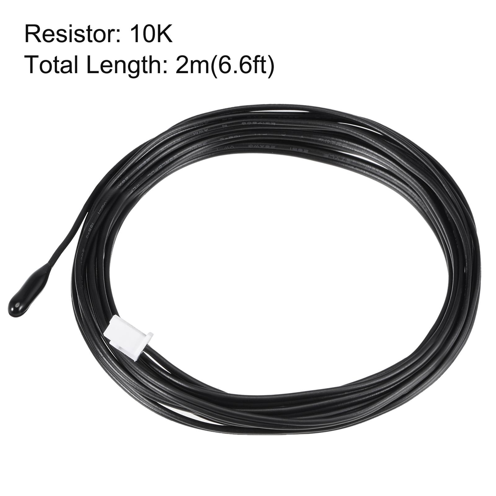 5pcs 6.6ft 10K NTC Temperature Sensor Probe Digital Thermometer Extension Cable