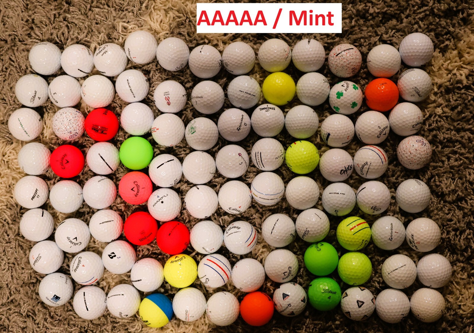 Mint/AAAAA - AAAA - AA/AAA Condition Used Golf Balls Assorted Brands SHIPS FREE