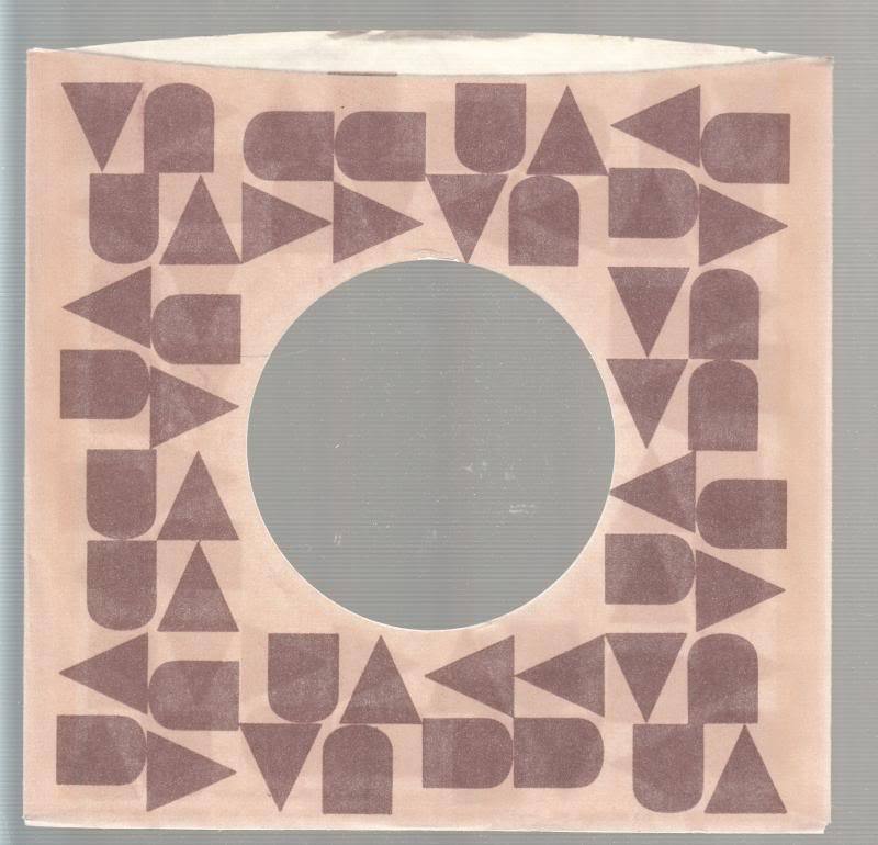 Company Sleeve 45 UNITED ARTISTS - Tan w/ Brown UA Symbols (1974-1978)