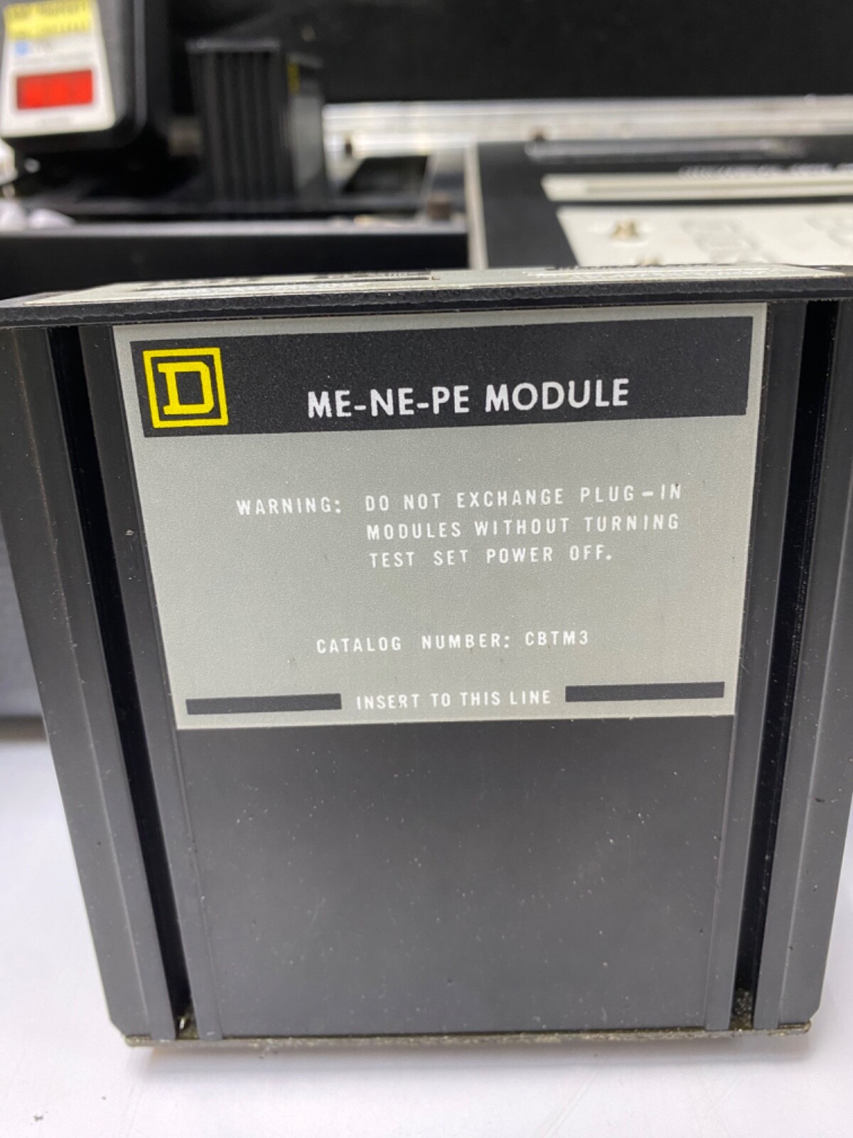 Square D Universal Test Set CBTUI, CBTM3 ME-NE-PE Test Module, TIF 770