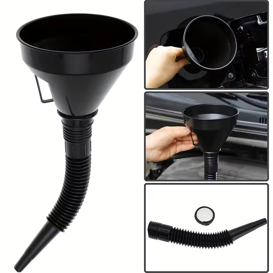 Flexible Large Funnel Oil Water Fuel Gas Spout Funnel for Car Motorcycle Boat