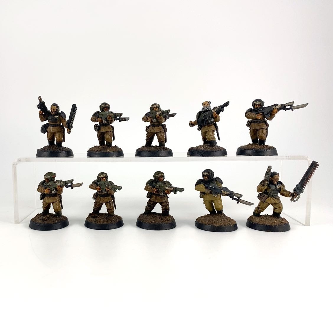 Warhammer 40K CADIAN Shock Troops, 10 Plastic Figures | P-00R8Q