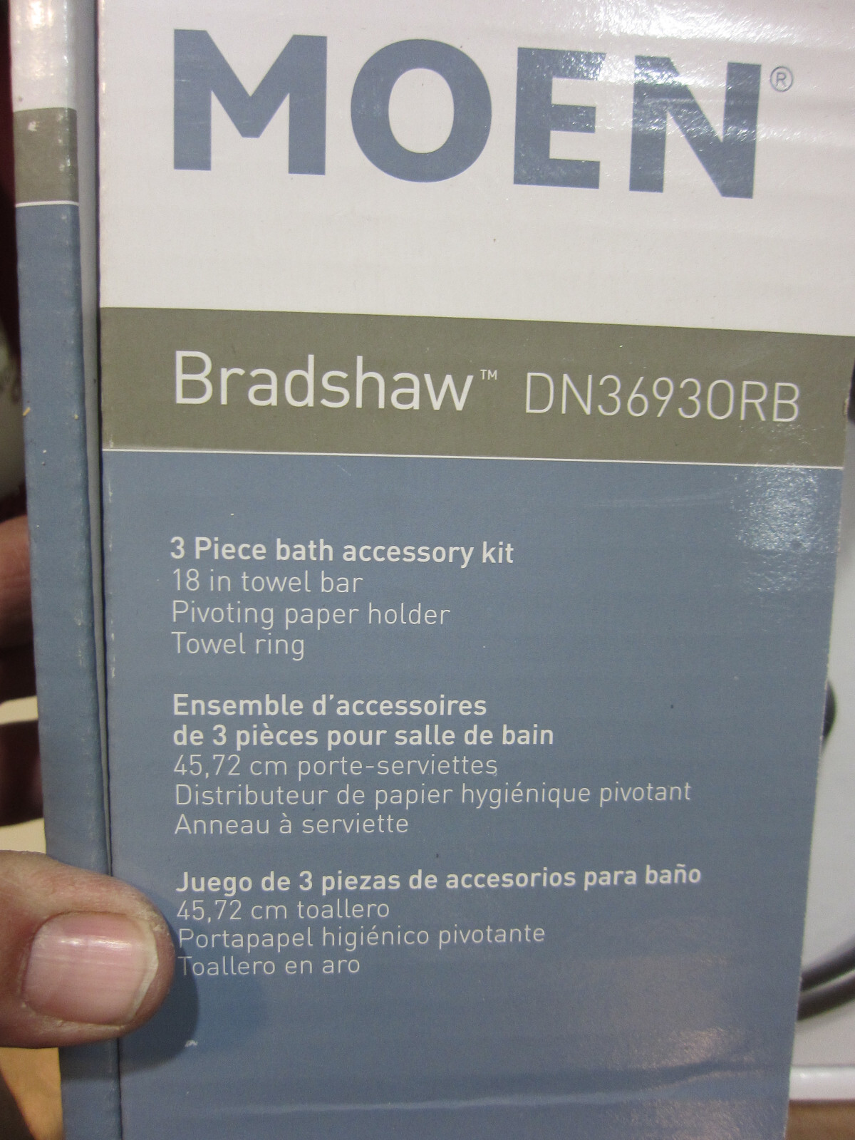 MOEN Bradshaw 18" 3 Piece Bath Accessory Kit - DN3693ORB