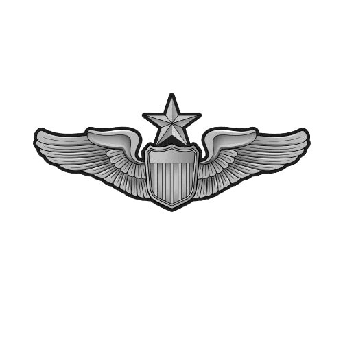 Senior Pilot Badge Aviator Wings Sticker Decal
