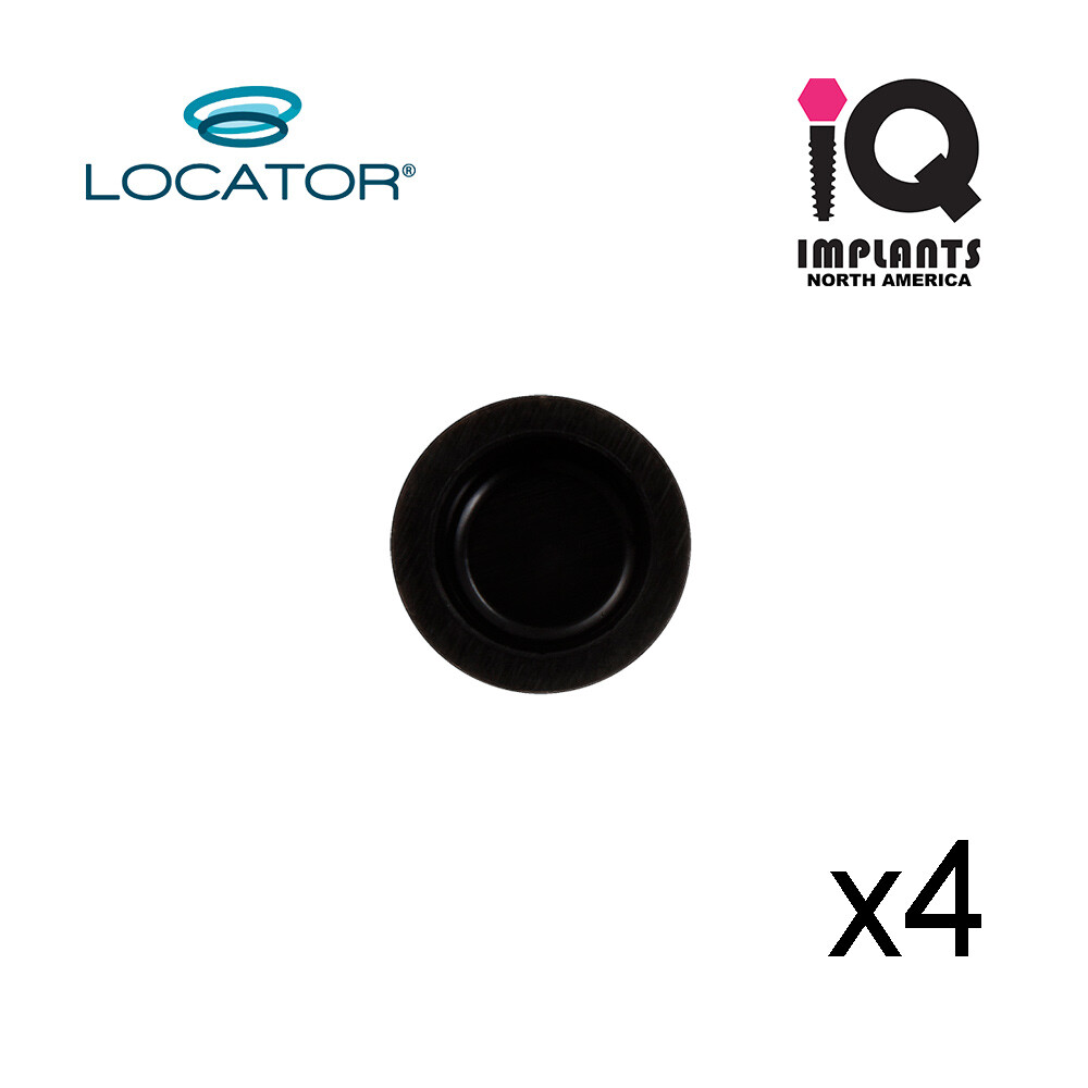 Zest Locator Genuine Processing Retention Replacement Inserts Caps Black (4 pk)