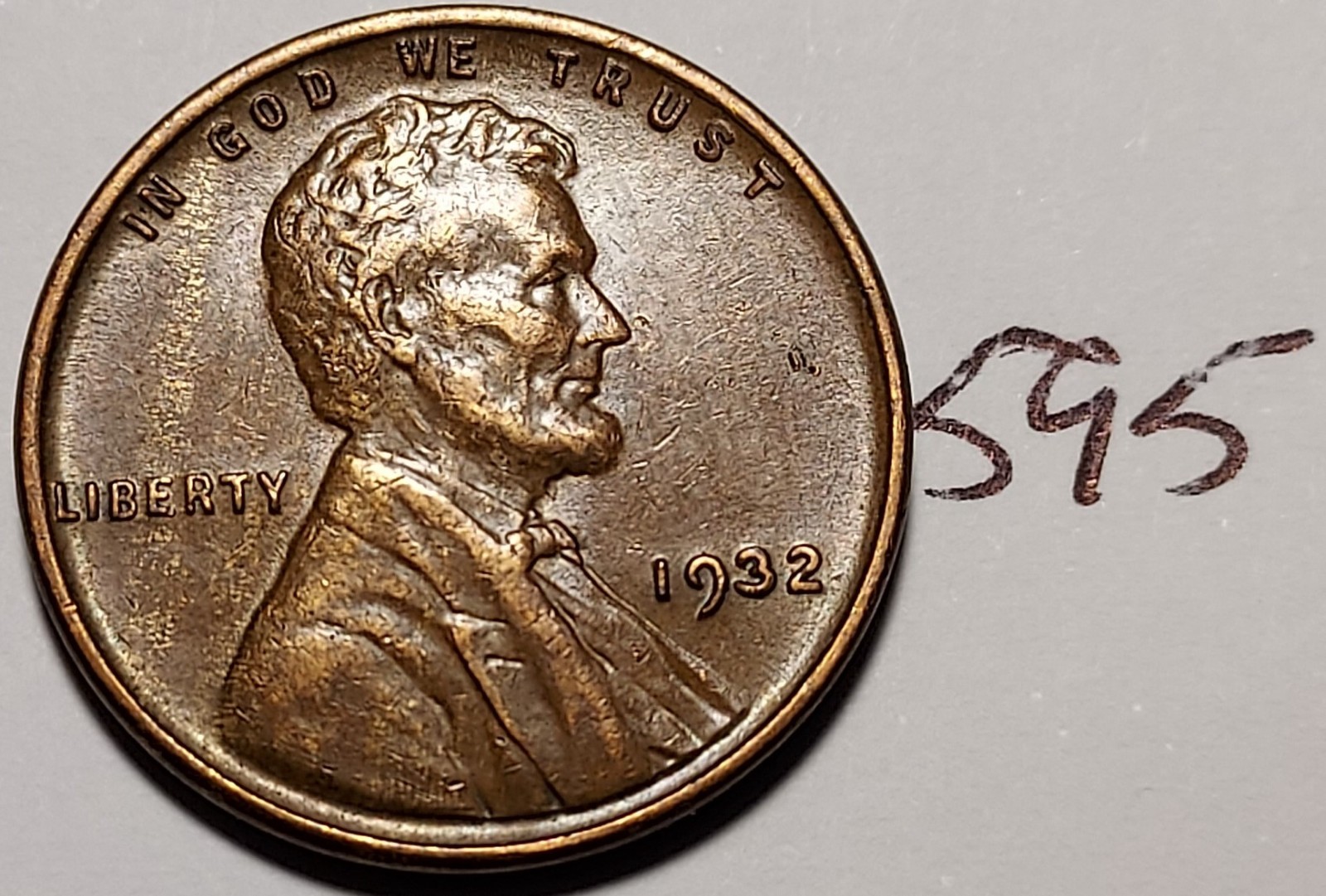 1932 Lincoln Wheat Cent  EXTREMELY FINE     #595