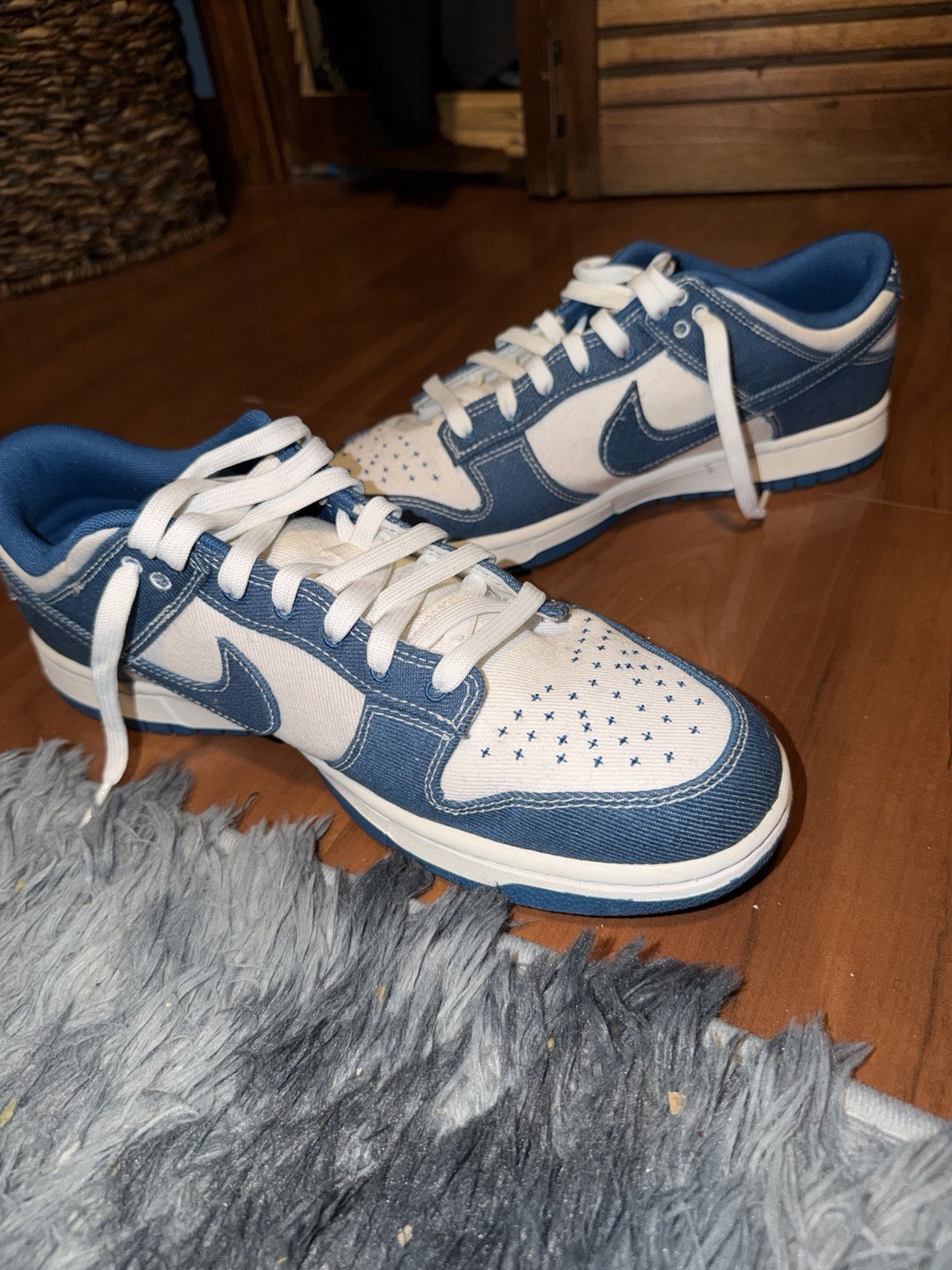 Nike Men's Dunk Low’s Sashiko Industrial Blue