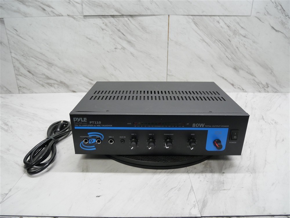 Pyle PT110 Public Address Mono Amplifier Karaoke P. A. amp. 80w GHB-40