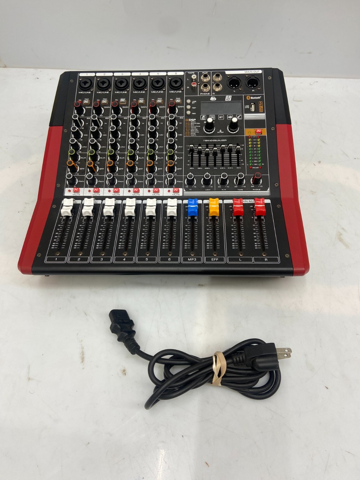 NXG TF 600 Professional Mixer 6 Channel With Bluetooth Soundbar and Power Amp