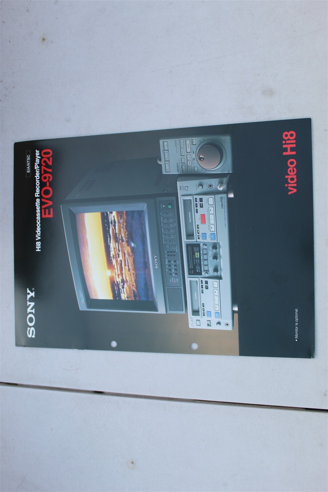 SONY EVO / EVW CAMCORDERS/ PLAYERS 8 BROCHURE PACK - SPECIFICATION SHEET 1994