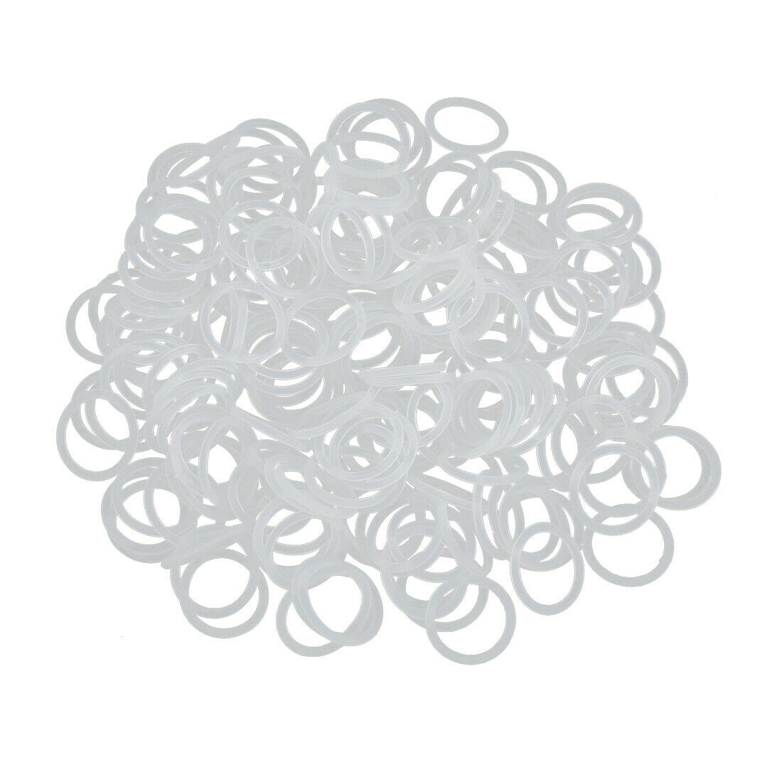 200Pcs Silicone O-Rings, 15mm OD, 12mm ID, 1.5mm Width, Seal Gasket White #