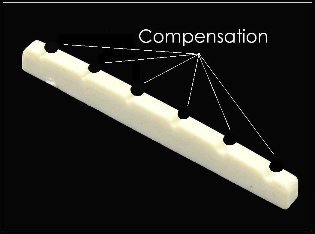 MusicianAtHeart FULLY COMPENSATED Bone Nut made for Squier Stratocaster Guitar