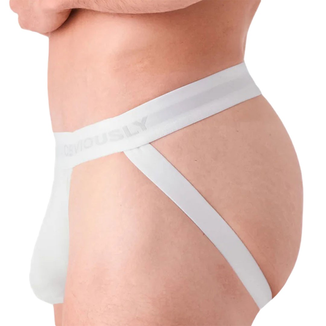 Obviously PrimeMan Jockstrap A07 Ivory White