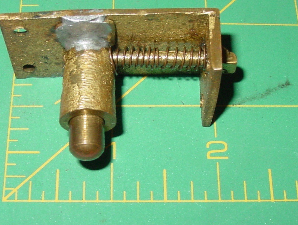 Vintage Spring Drawer Cupboard Cabinet Door Brass Button Release Latch Rim Catch