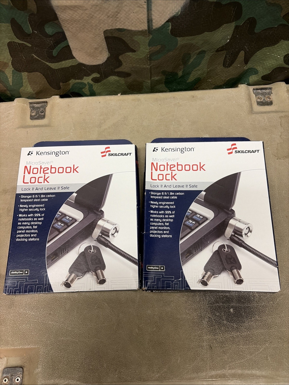 Kensignton MicroSaver Notebook Cable Lock Qty(2) NSN:5340-01-384-2016
