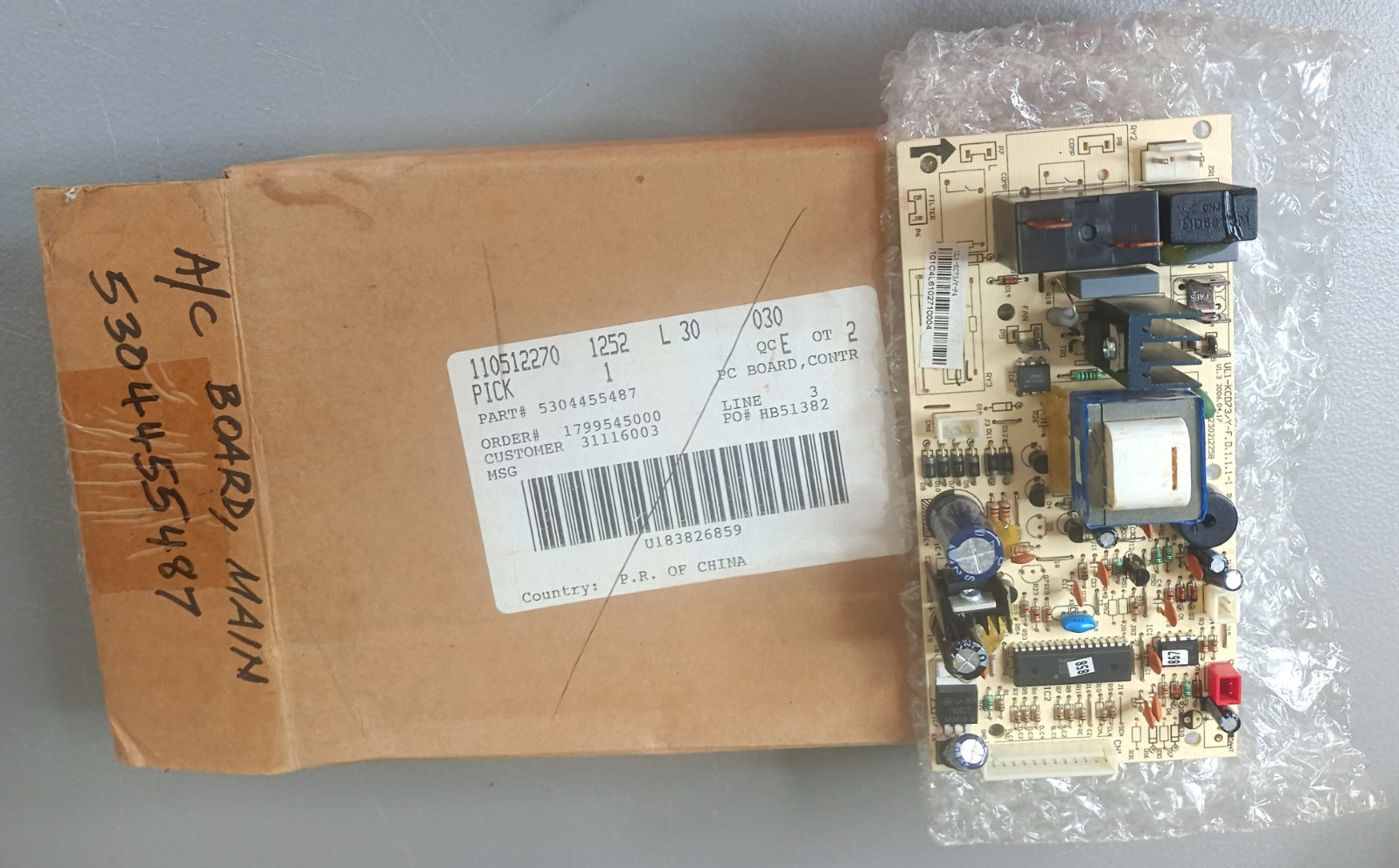 A/C Main Control Board – Part #5304455487