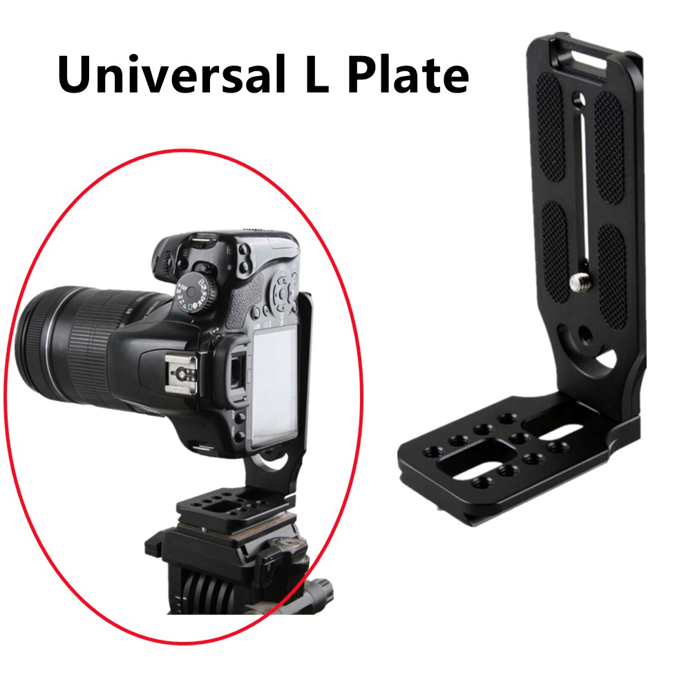 Camera L Bracket Vertical Horizontal Switching Tripod Head Quick Release Plate m
