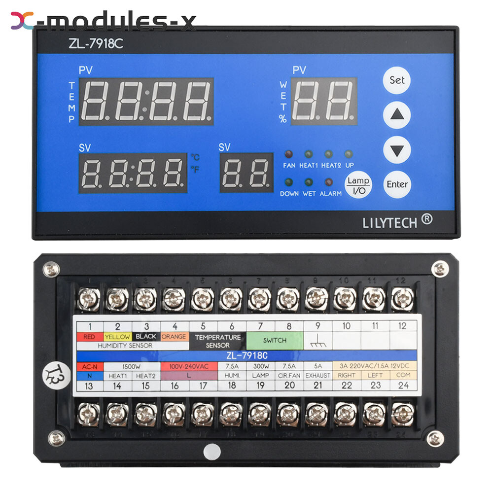 ZL-7918C Digital Temperature Humidity Controller Incubator Controller AC100~240V
