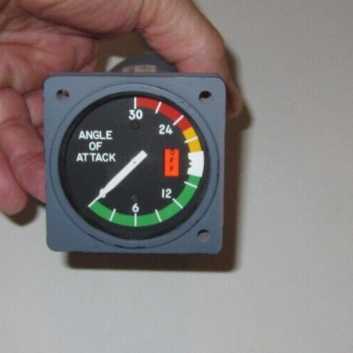 AIRCRAFT GAUGE ANGLE OF ATTACK GAUGE P/N SLZ 7675 AIRCRAFT INDICATOR