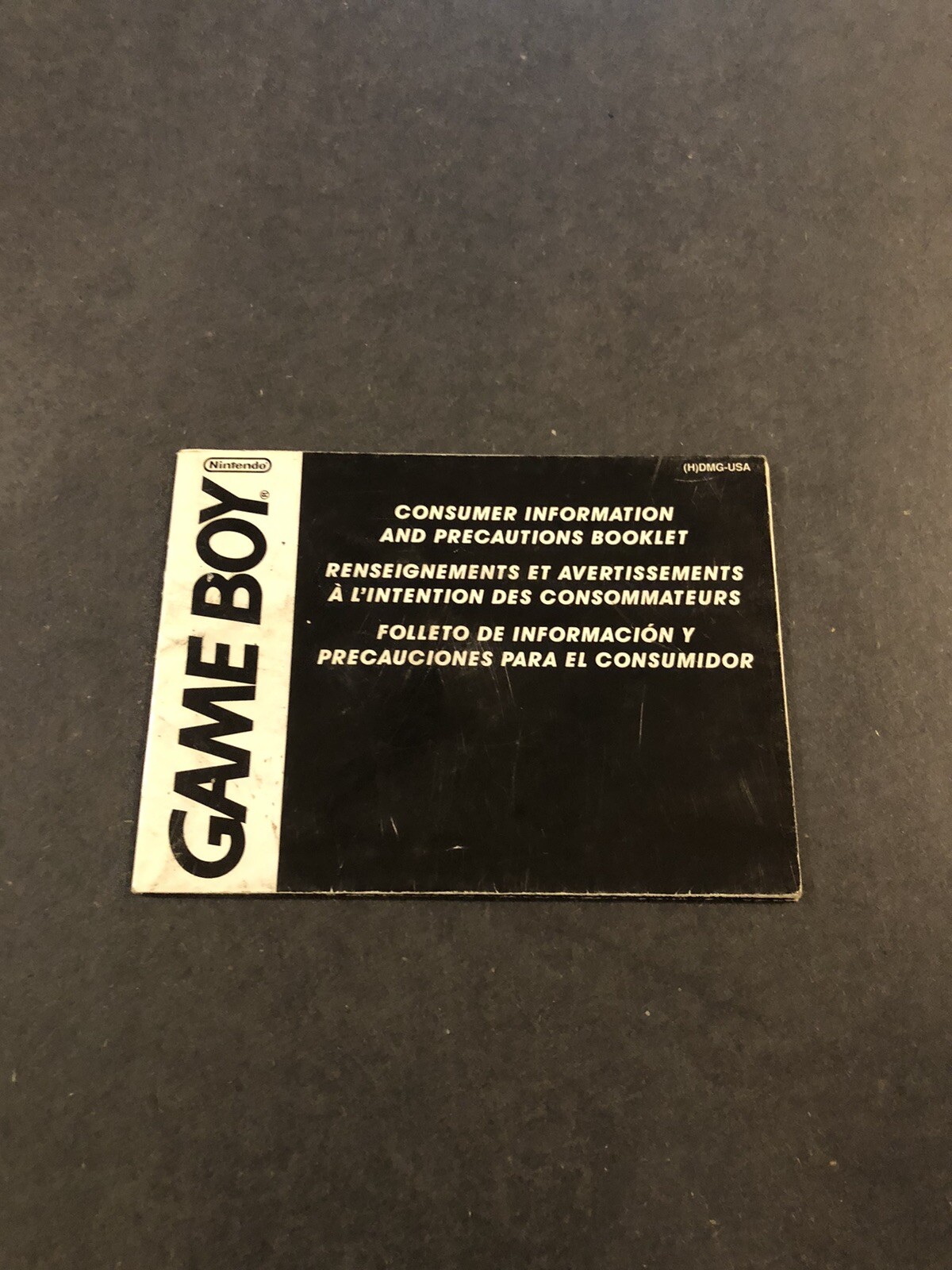 Gameboy precaution Insert