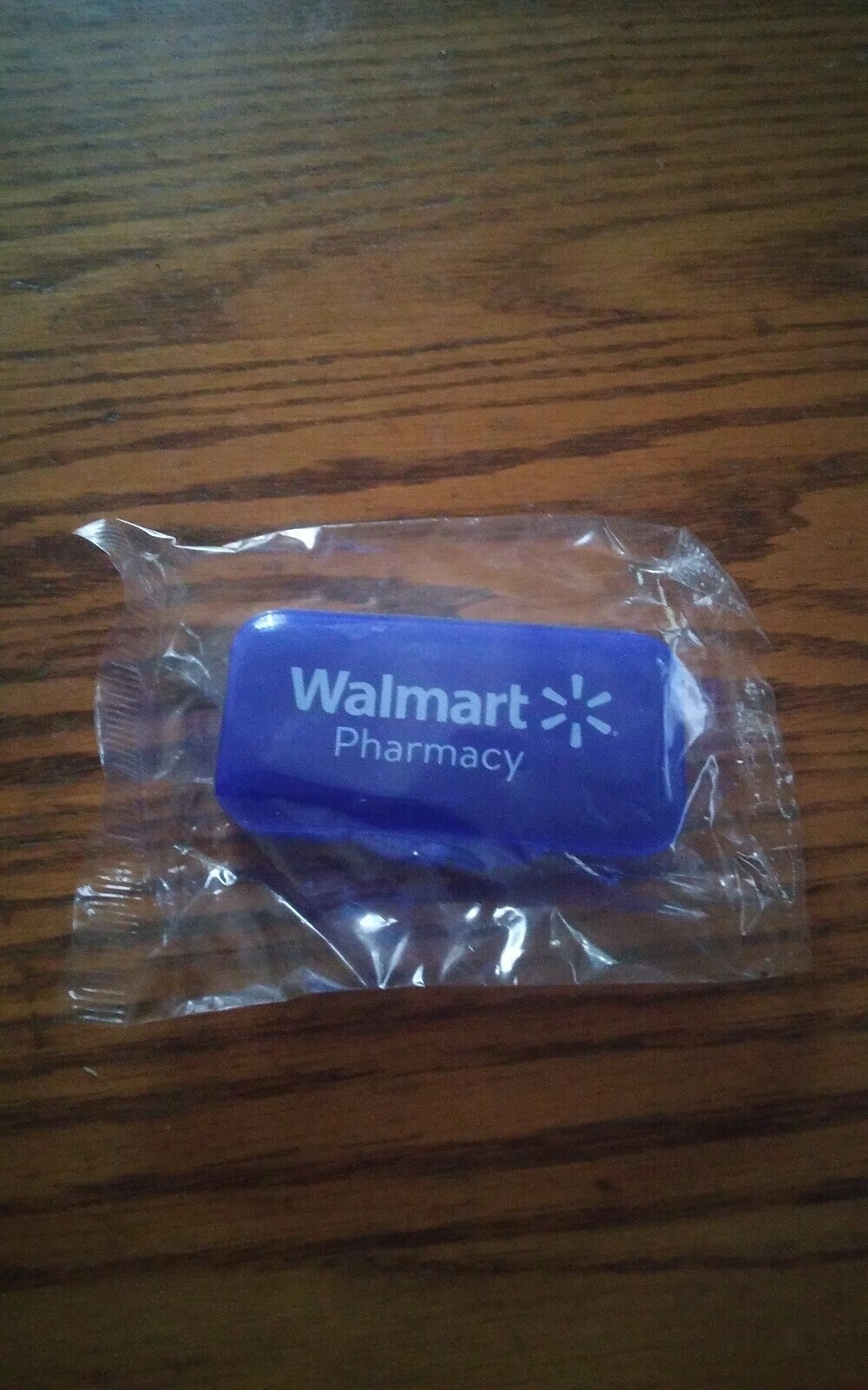 000 New Walmart Pharmacy Pocket Pill Holder Box Plastic Blue Travel