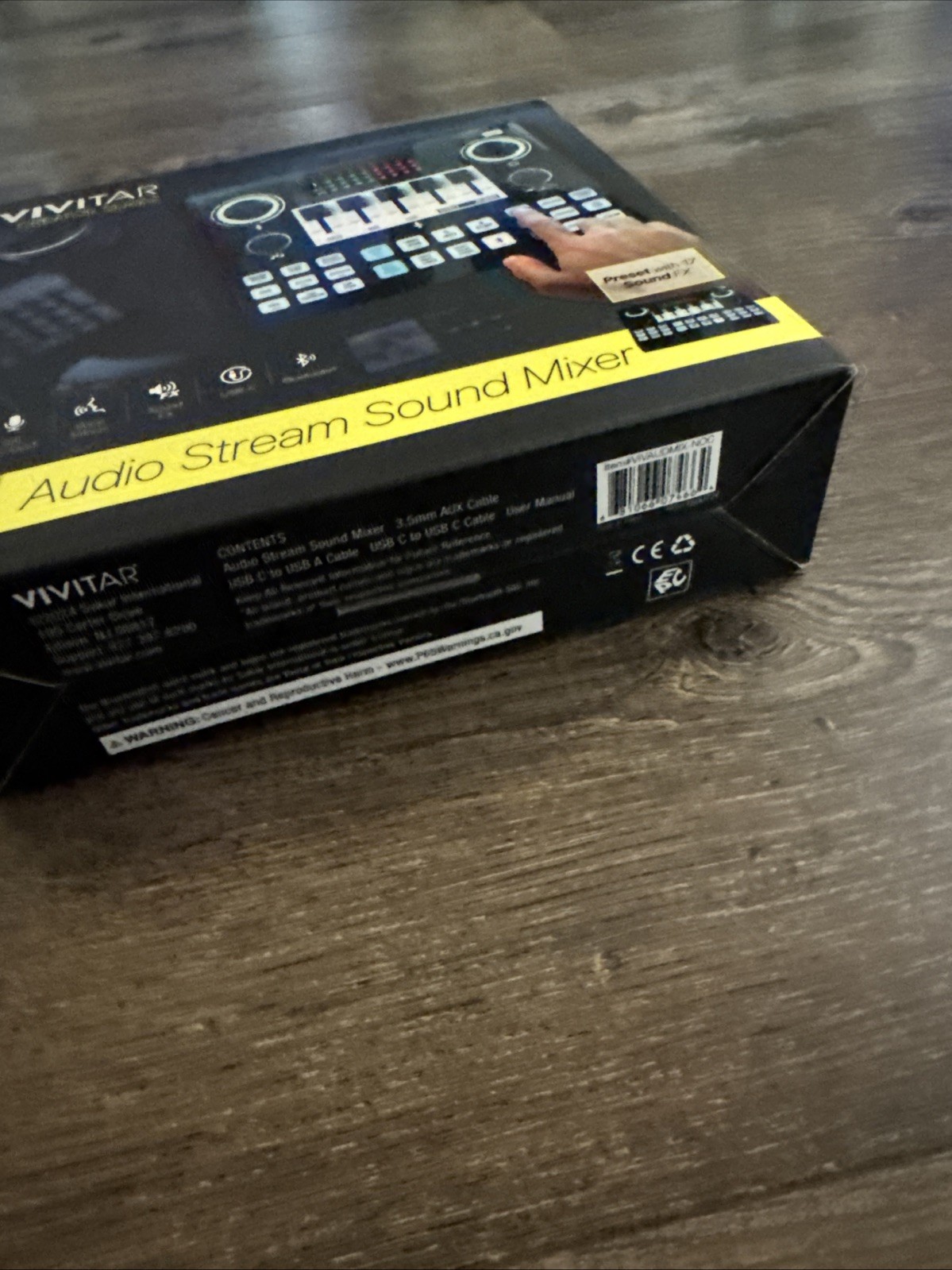 Vivitar Creator Series Audio Stream Sound Mixer USB-C Bluetooth Voice Effects