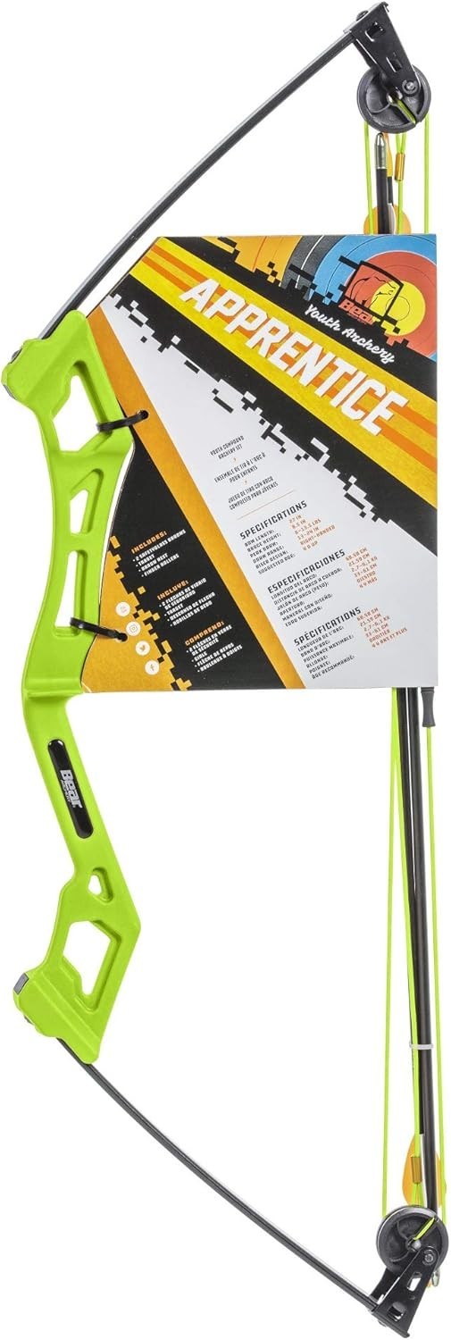 Beginner-Friendly Apprentice Archery Set: 24-inch Draw Length for Young Archers