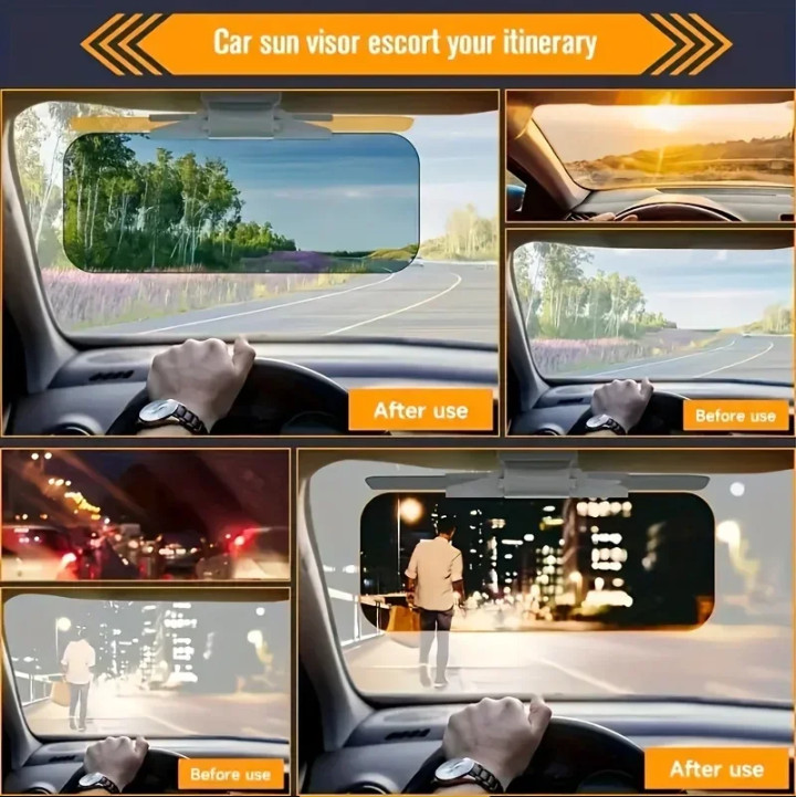 Day Night Universal HD Car Sun Visor Extension Car Anti Glare Driving Tac Visor