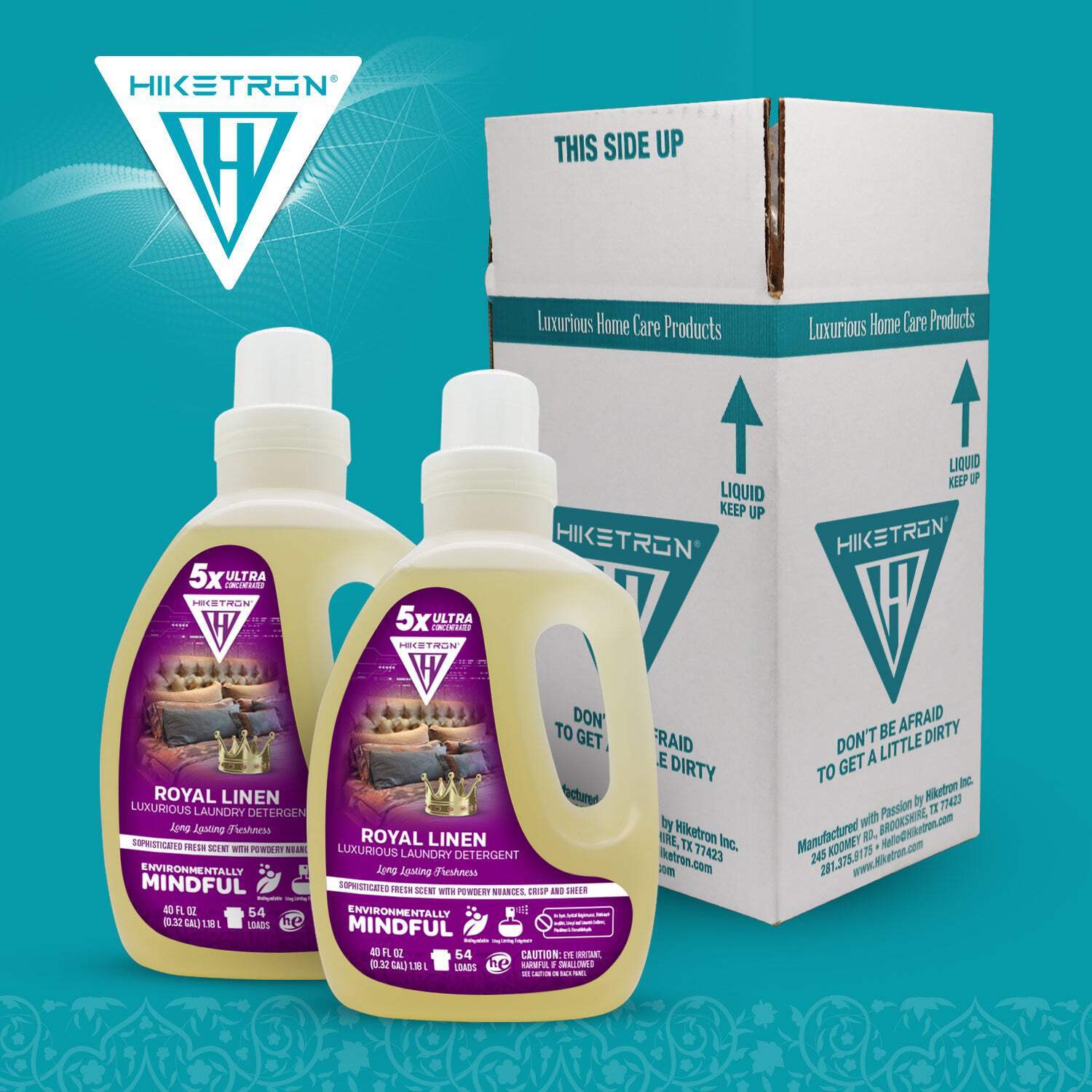 Hiketron Royal Linen Long Lasting Scented Liquid Laundry Detergent