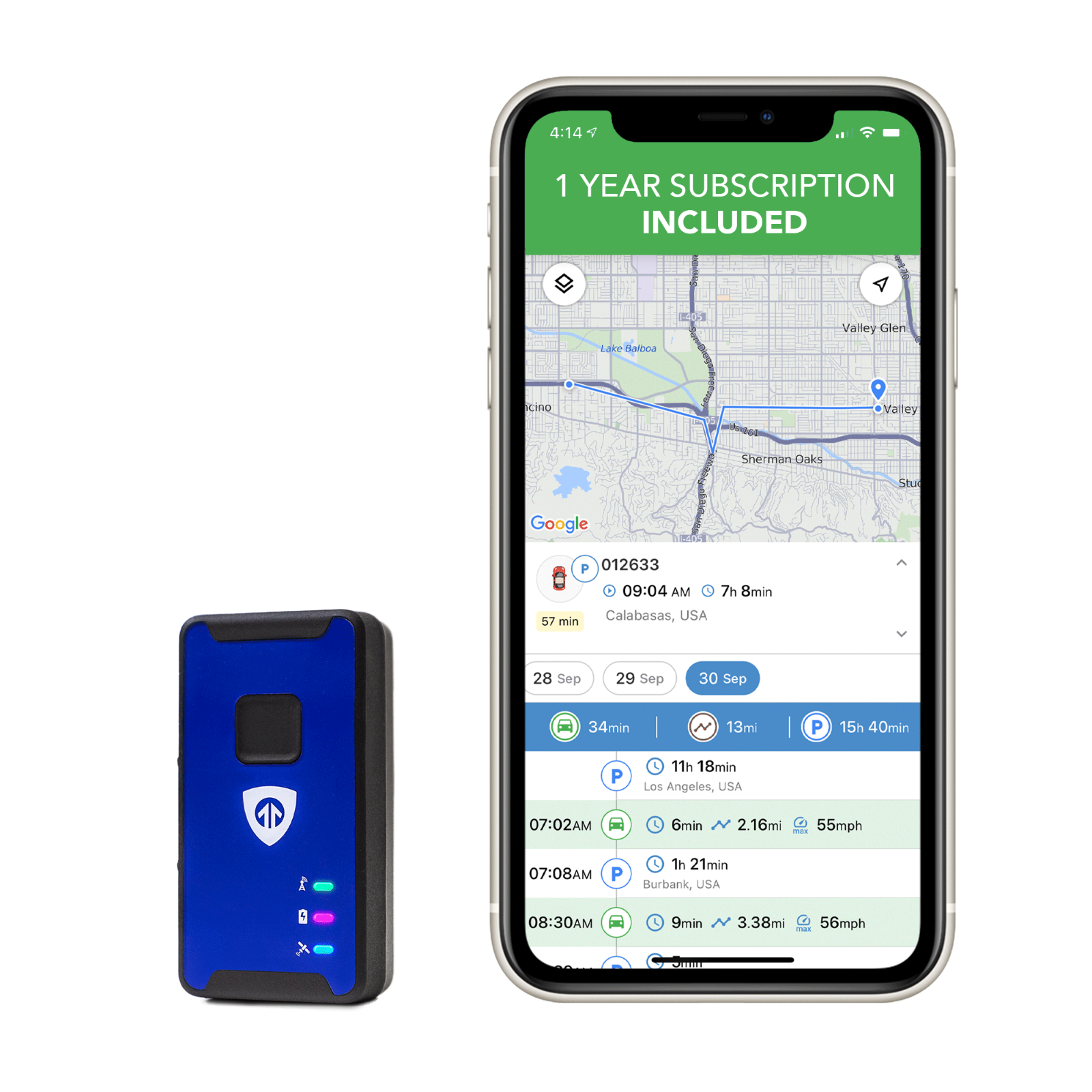 Portable LTE Micro Mini GPS Tracker with 1 YEAR SUBSCRIPTION INCLUDED - No Fee