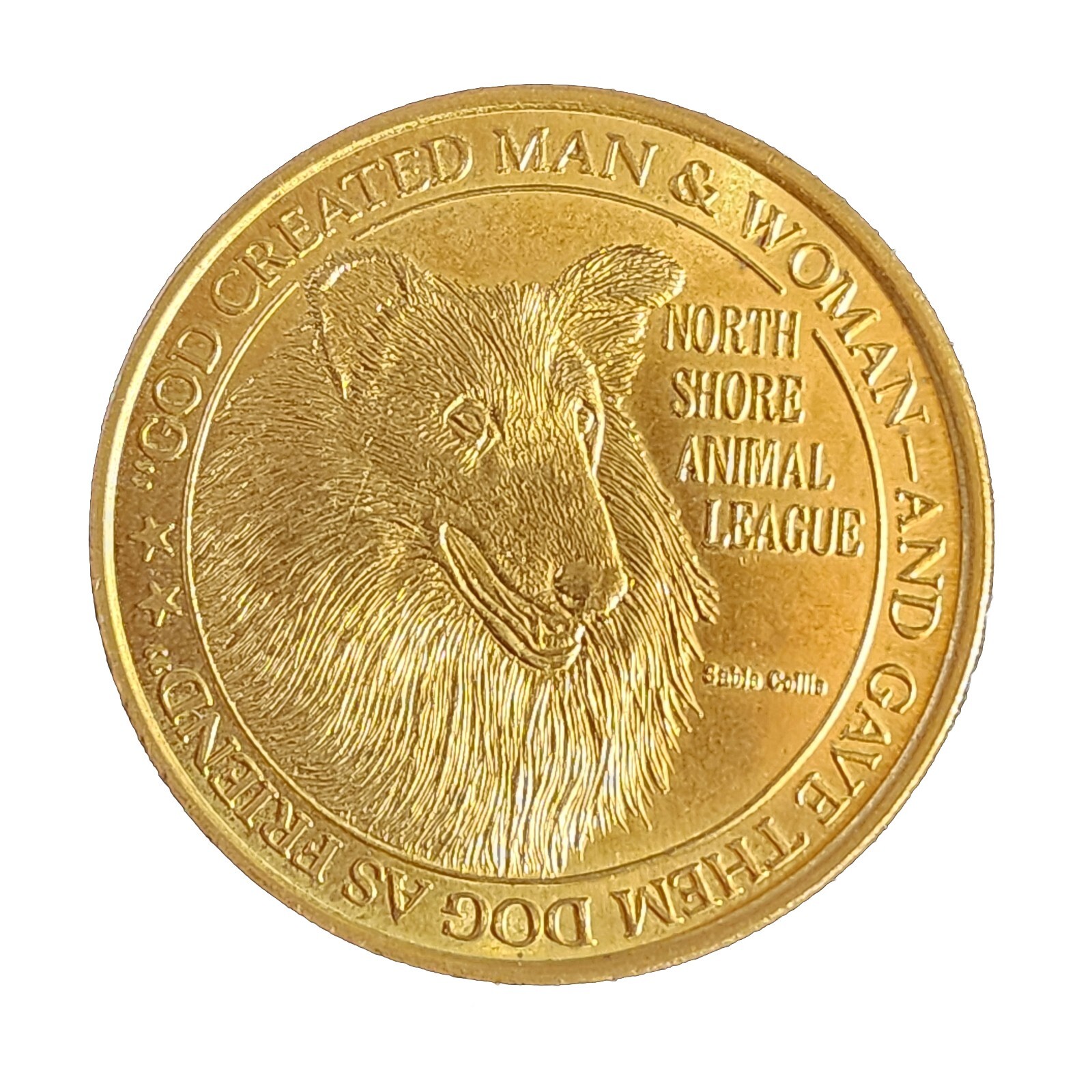 1976 NSAL Cat & Dog Token. Very Nice. Our T7634