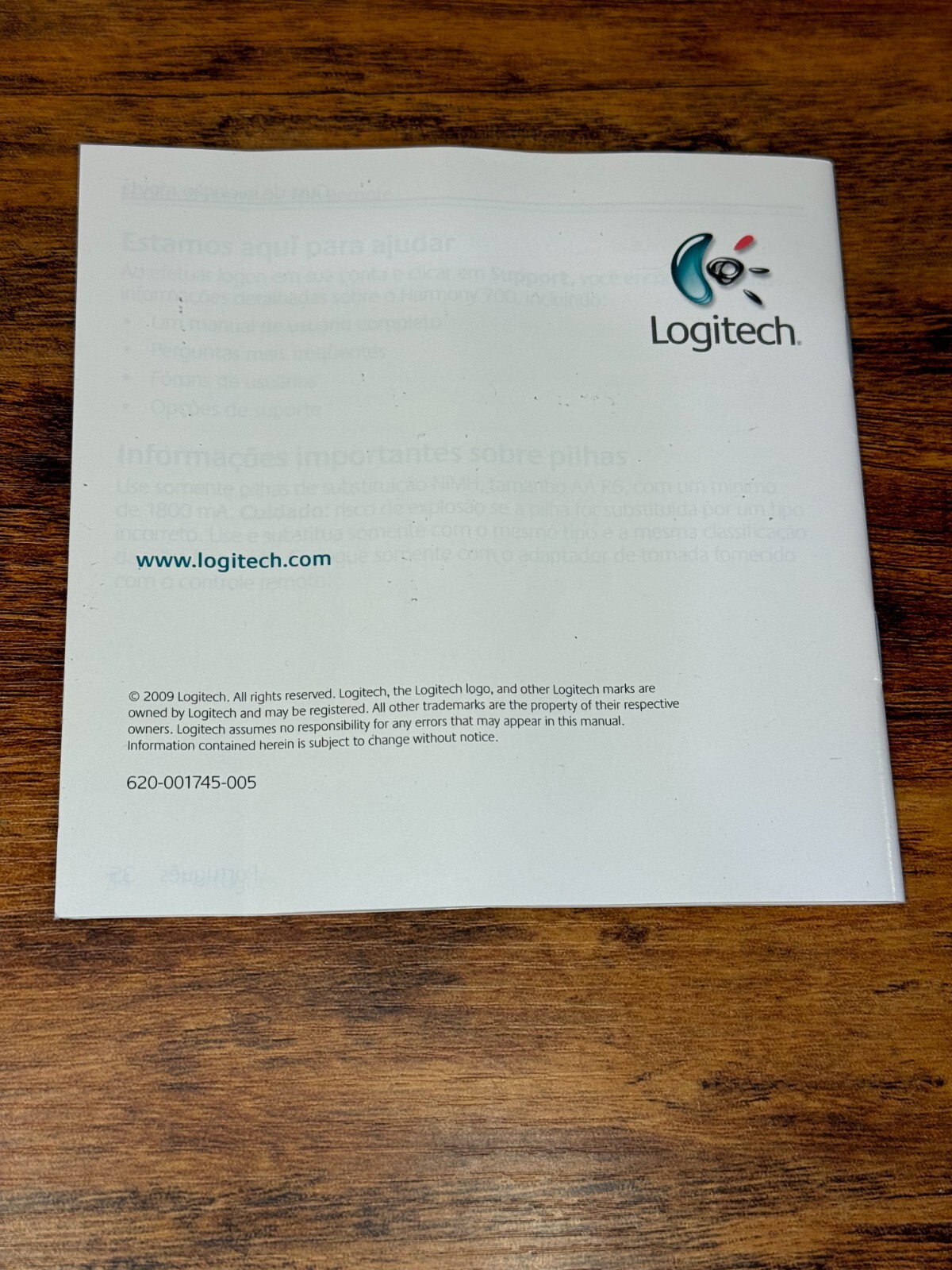Logitech Harmony Advanced Universal Remote 890 Installation Manual Guide