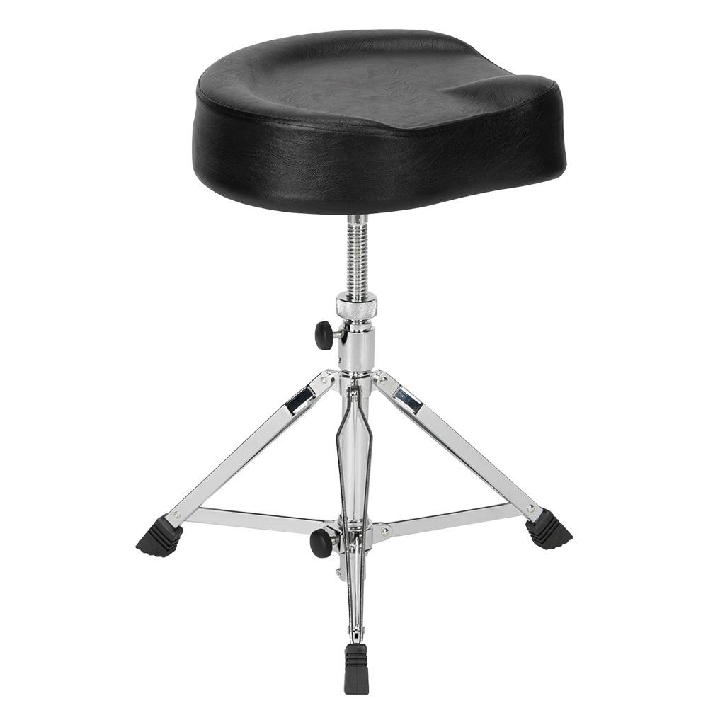 Large Saddle Drum Throne Stool 360° Round Seat Drum Chair Adjusted