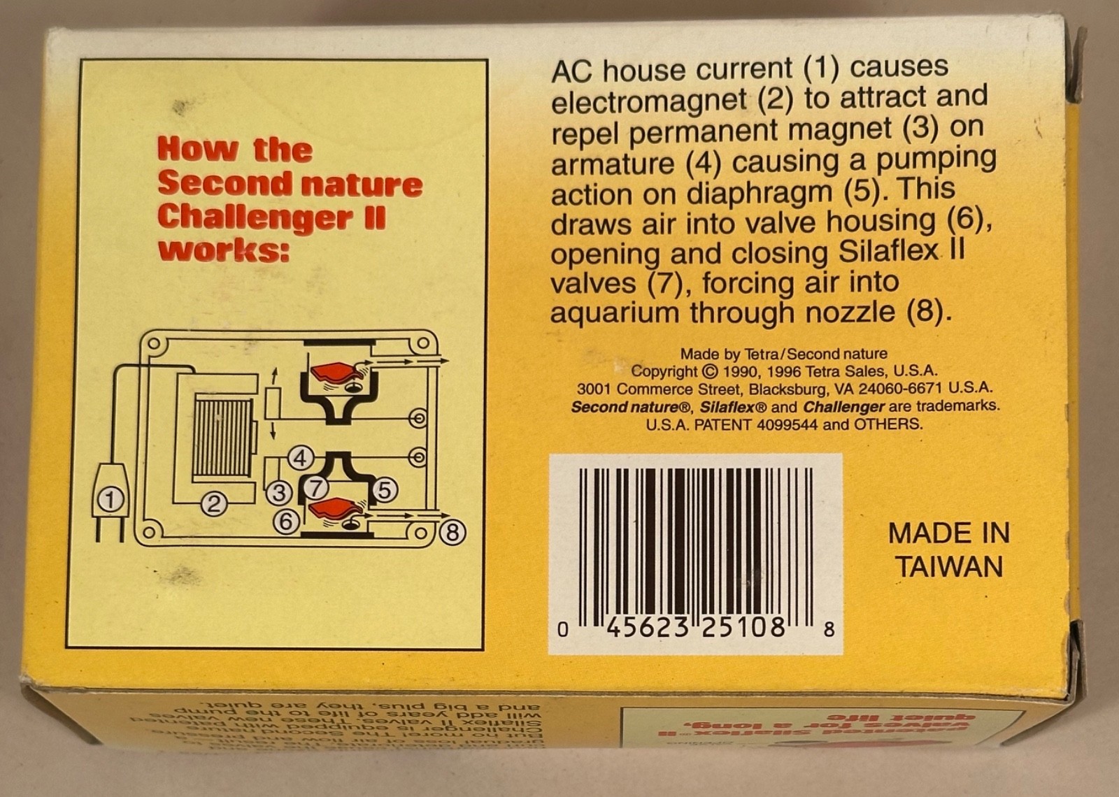 Aquarium Pump Challenger, Model II, Second Nature NOS