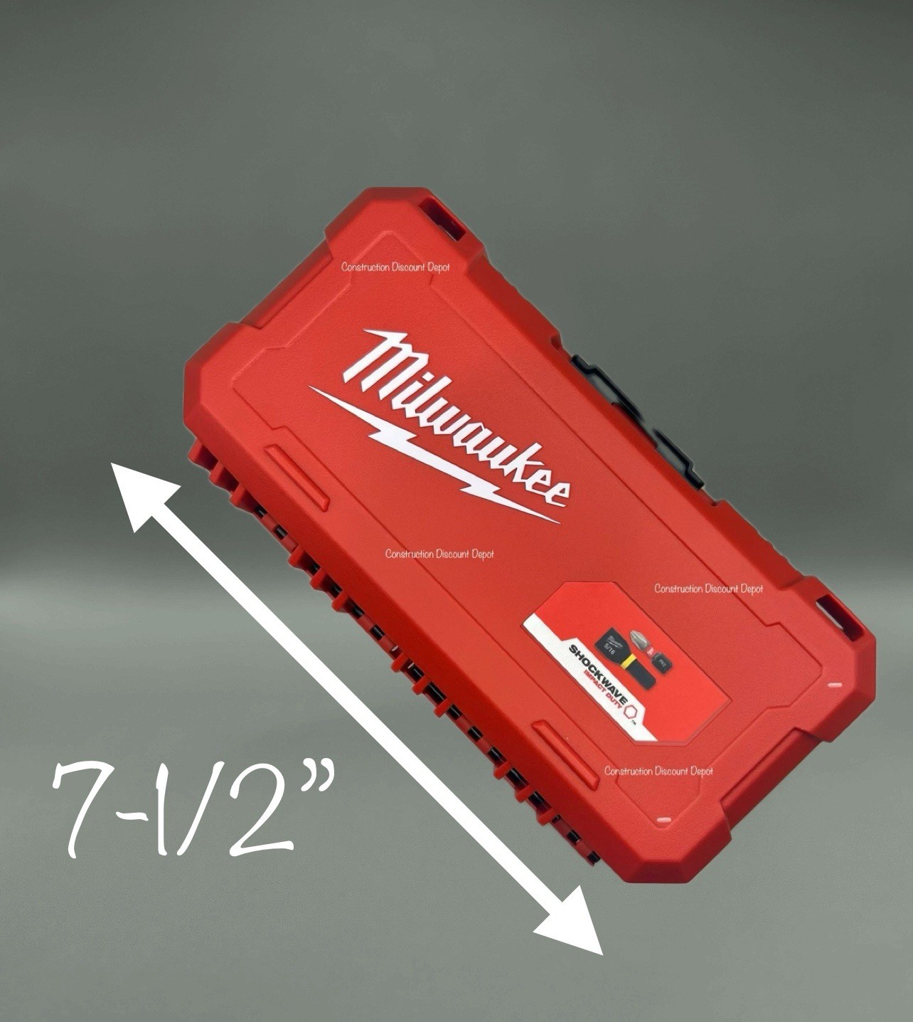 2 Pack Milwaukee Shockwave Bit Storage EMPTY Case Packout Compatible Bit Holders