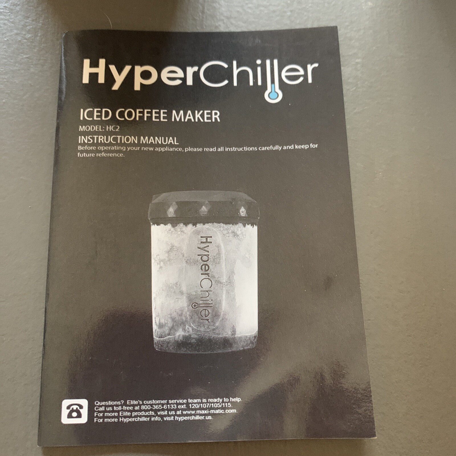 HyperChiller HC2 Patented Instant Coffee Beverage Cooler Ready One Minute Bar