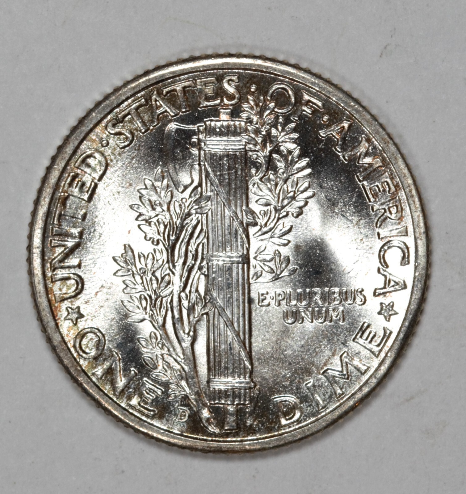 1943-D Mercury Dime MS FB Nice Coin! #9DMD
