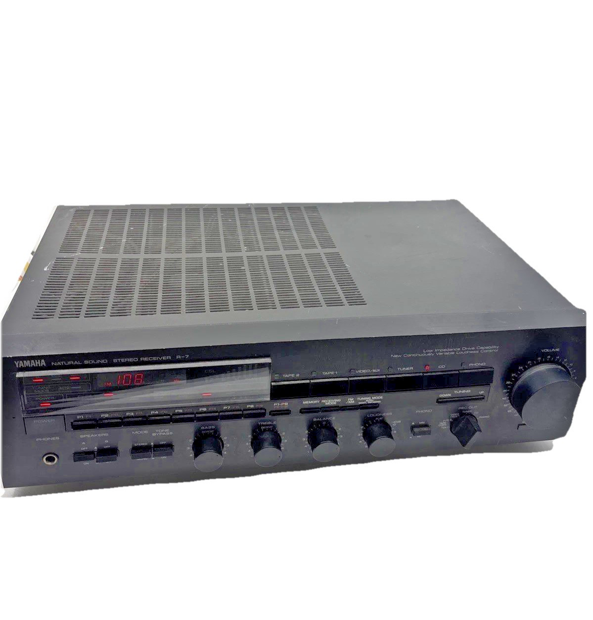 Yamaha R-7 Natural Sound Stereo Receiver  AM/FM, Phono, Tape, Aux/Video - Tested