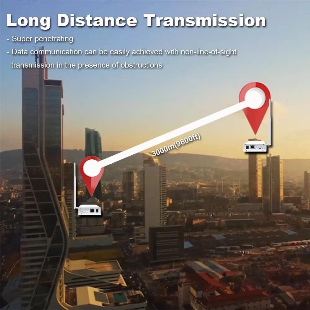 WiFi Halow Wireless Bridge Enhanced Version for 3km Long Distance...
