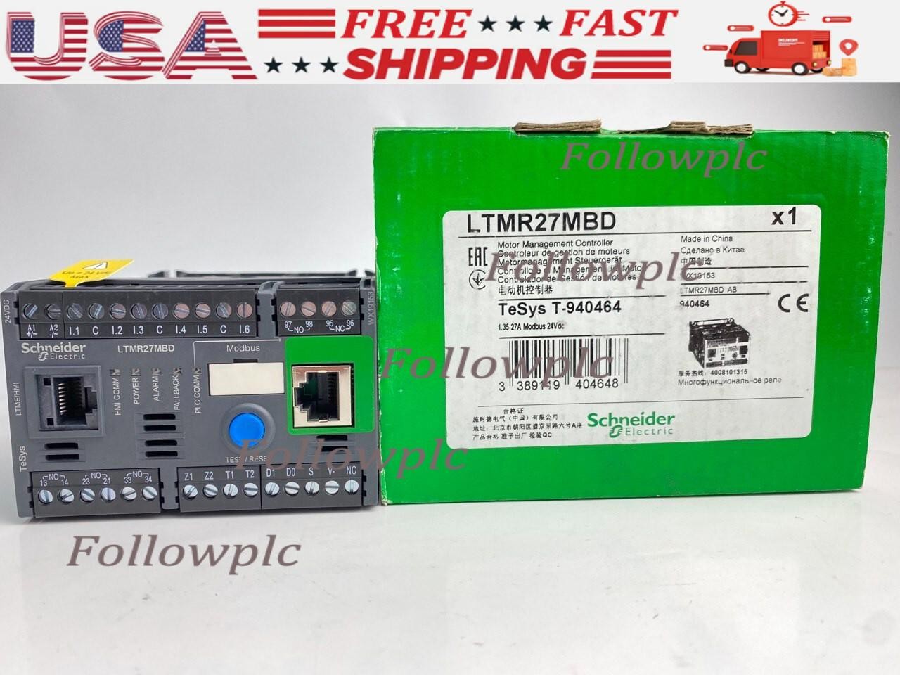 Schneider LTMR27MBD motor controller LTMR TeSys T 24V DC 27A for Modbus