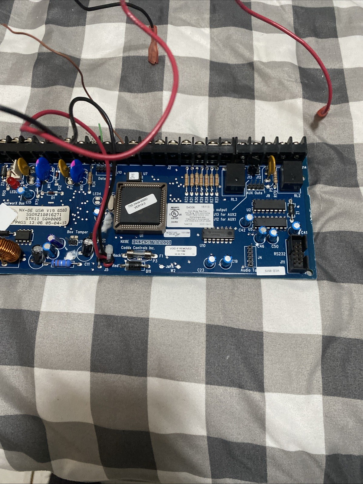 GE Security Interlogix NX-8E Board Only V19