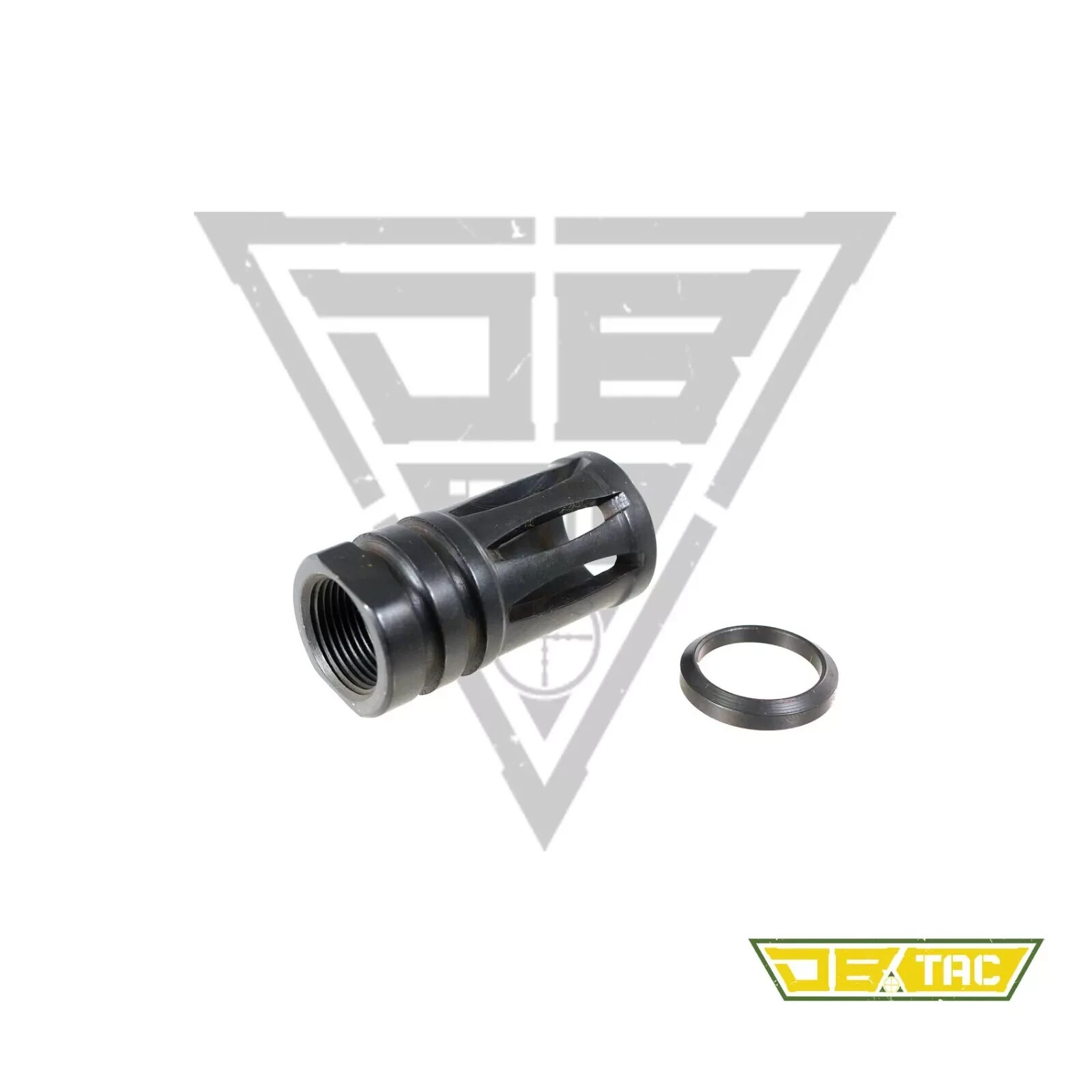 Black Steel Muzzle Brake Compensator 5/8x24 TPI Thread For 9mm