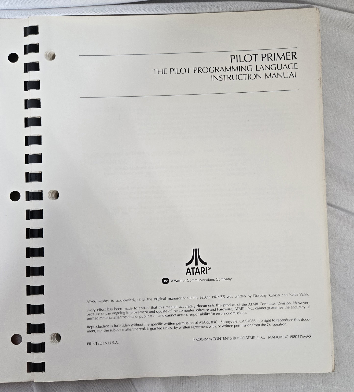Set Of Atari vintage 1981 programming manuals for the Atari 400/800 & Atari 800