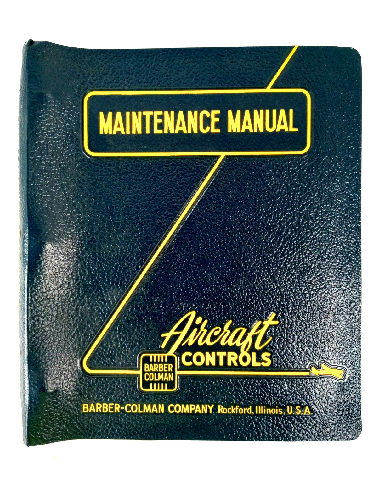 1940's 1950's BARBER COLMAN AIRCRAFT CONTROLS MAINTENANCE MANUAL BINDER