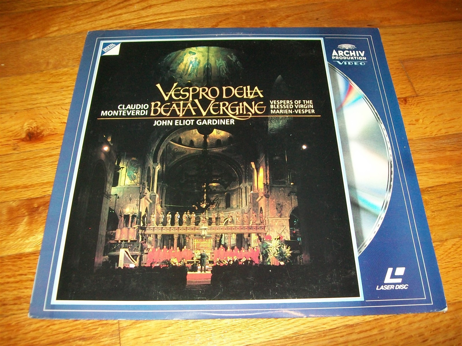 VESPRO DELLA BEATA VERGINE Laserdisc LD EXCELLENT CONDITION VERY RARE GARDINER
