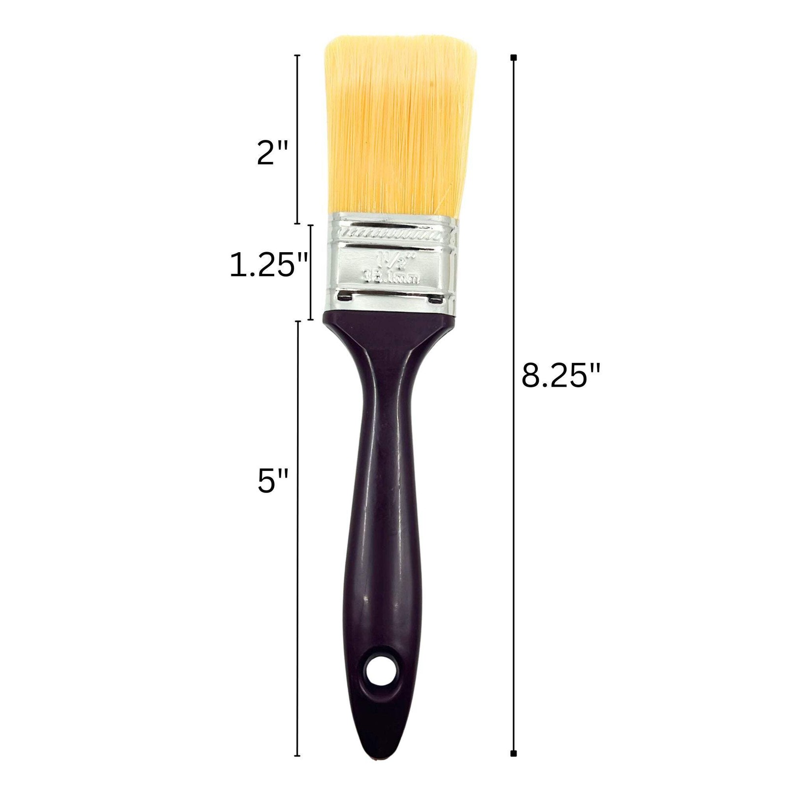 Plastic Handle Paint Brushes: Set of 3