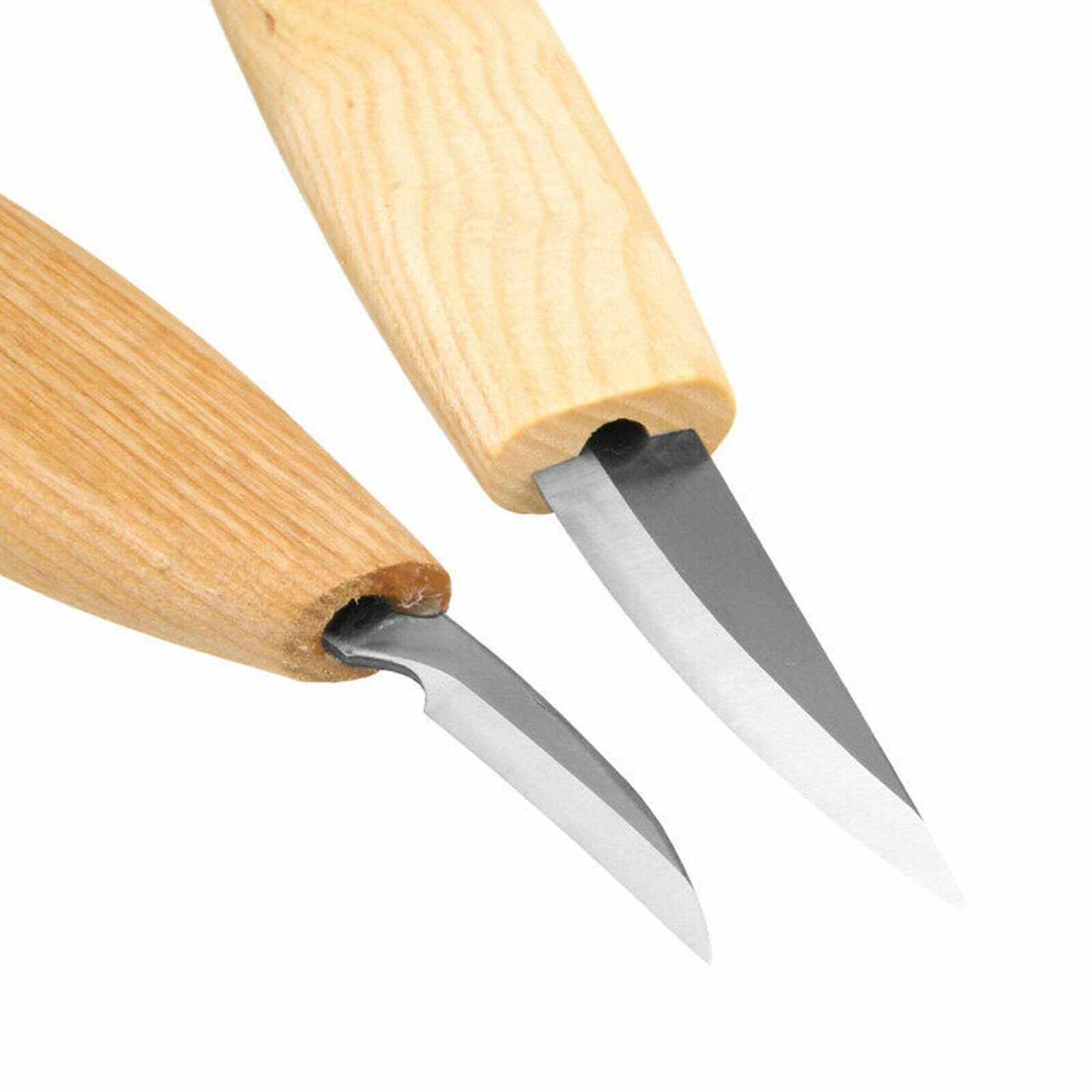3Pcs Wood Carving Knife Cutter Whittling Hook Kit 155mm DIY Craft Hand Tools Set