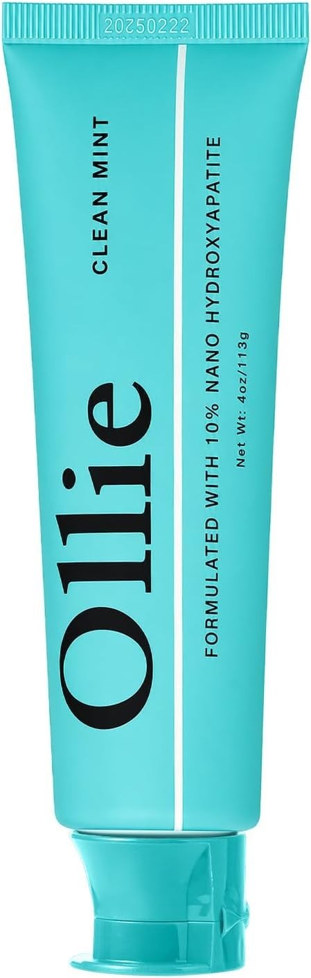 Ollie Fluoride Free 10% Nano Hydroxyapatite Toothpaste for Remineralizing Enamel