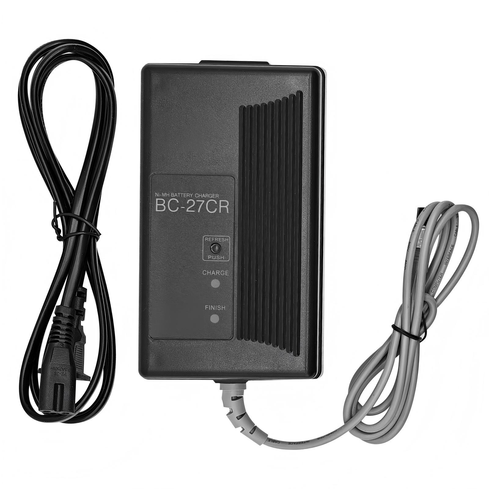 New 3 Pin Topcon BC-27CR BC-27BR Charger for Topcon BT-52Q BT-52Q Battery