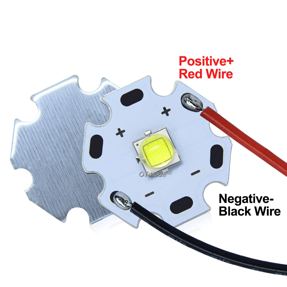 10W High Power LED XLM T6 5050-L2 Bead Diodes 3V 3.7V With Cable